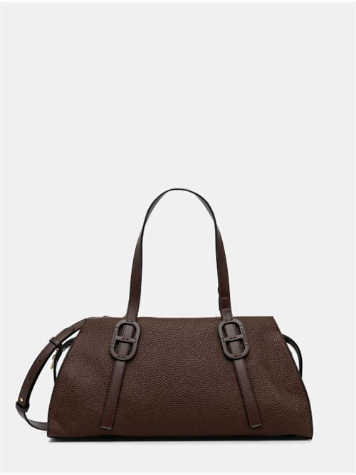 TOP CASE WITH OVAL T TWIN SET | 252TD828311054 BLACK CHOCOLATE